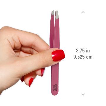 Pink Slant Tip Tweezer - Regine Tweezers